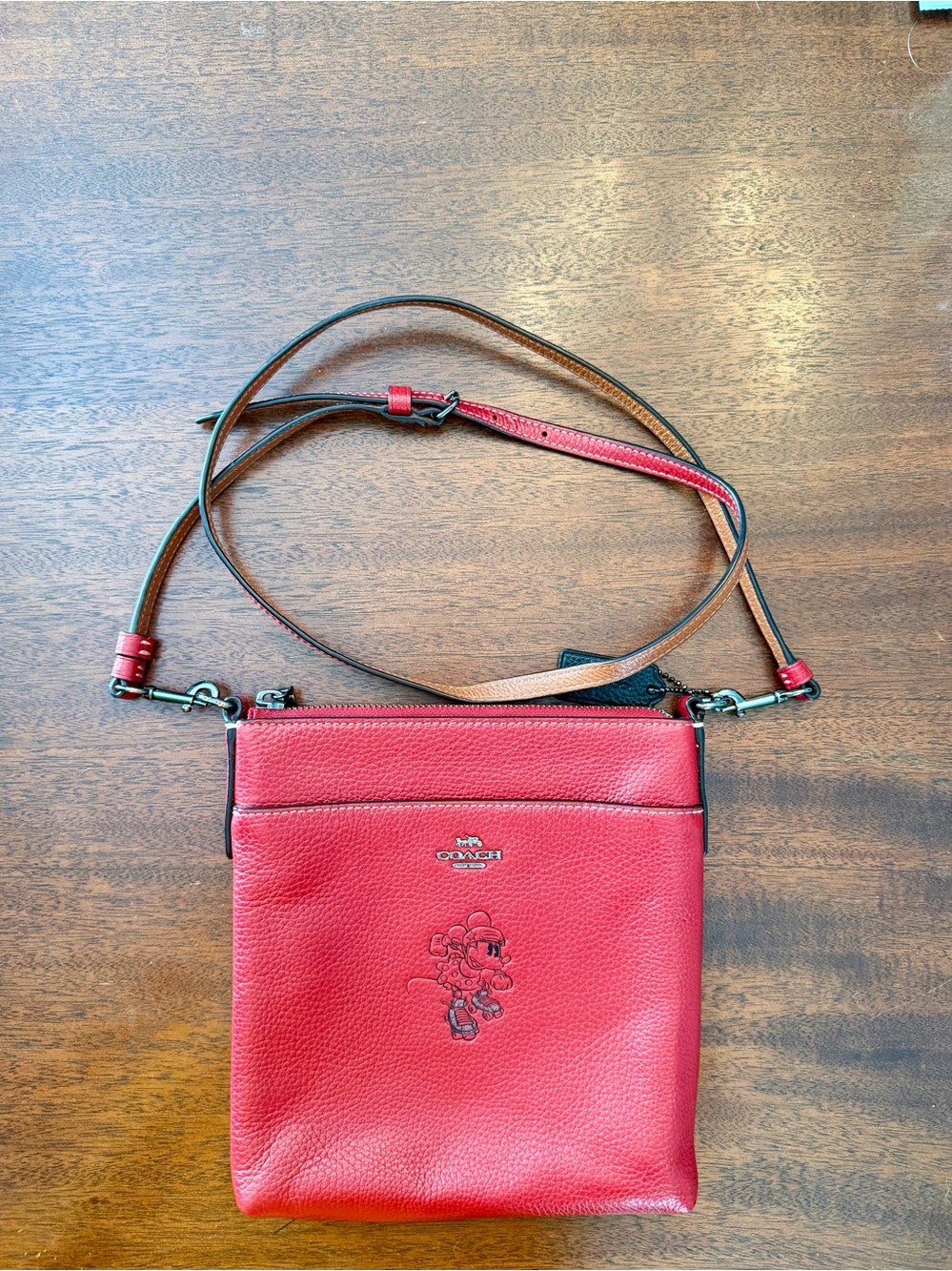 Coach x Disney Leather Crossbody with Minnie Mouse